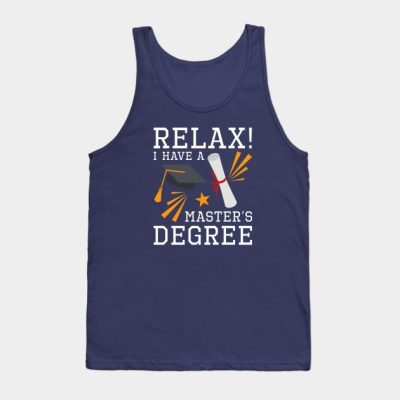 Relax Masters Degree Tank Top Official Graduation Merch