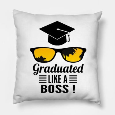 Graduated Like A Boss Throw Pillow Official Graduation Merch