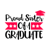 Proud Sister Of A Graduate Throw Pillow Official Graduation Merch