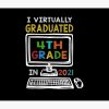 I Virtually Graduated 4Th Grade Class 2021 Graduation Tapestry Official Graduation Merch