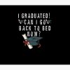 Funny Pajamagrad I Graduated Can I Go Back To Bed Now Tapestry Official Graduation Merch