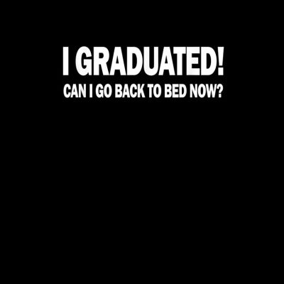 Apparel Pajamagrad I Graduated Can I Go Back To Bed Now Tote Bag Official Graduation Merch