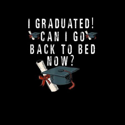 Funny Pajamagrad I Graduated Can I Go Back To Bed Now Tote Bag Official Graduation Merch