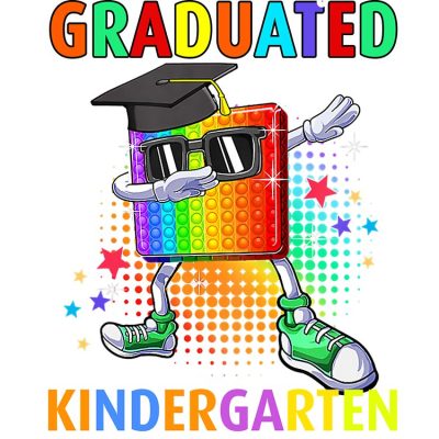 Kids I Officially Graduated Kindergarten Graphic Tote Bag Official Graduation Merch