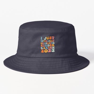 Groovy I Officially Graduated Kindergarten 2023 Graduation Bucket Hat Official Graduation Merch