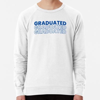 Graduated Graduated Graduated In Navy Sweatshirt Official Graduation Merch