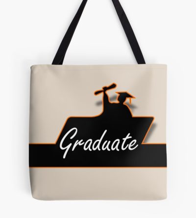 Graduated Virtually Cap And Gown Tote Bag Official Graduation Merch