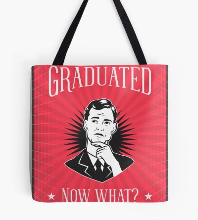 Graduated Man Now What Tote Bag Official Graduation Merch