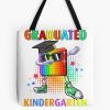 Kids I Officially Graduated Kindergarten Graphic Tote Bag Official Graduation Merch