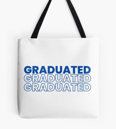 Graduated Graduated Graduated In Navy Tote Bag Official Graduation Merch