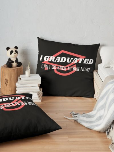 I'M Graduated Throw Pillow Official Graduation Merch