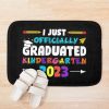 I Officially Graduated Kindergarten Graduation Class Of 2023 Bath Mat Official Graduation Merch