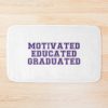 Motivated Educated Graduated - Graduation Bath Mat Official Graduation Merch