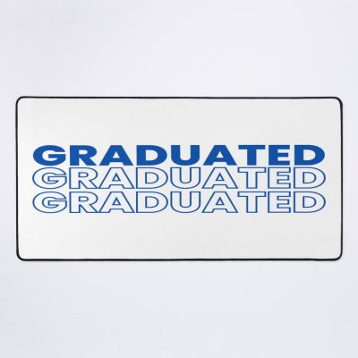 Graduated Graduated Graduated In Navy Mouse Pad Official Graduation Merch