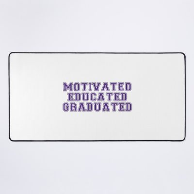 Motivated Educated Graduated - Graduation Mouse Pad Official Graduation Merch