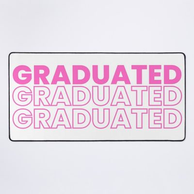 Graduated Graduated Graduated In Pink Mouse Pad Official Graduation Merch