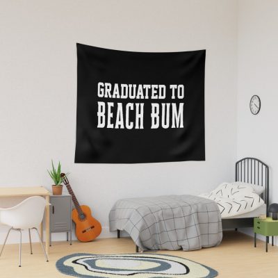 Graduated | Graduation | Graduated To Beach Bum Tapestry Official Graduation Merch