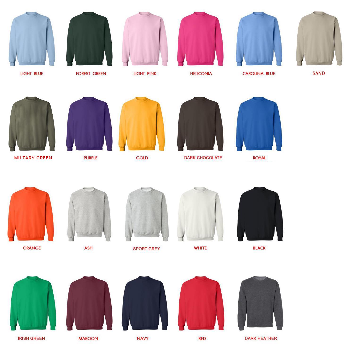 sweatshirt color chart - Graduation Gifts