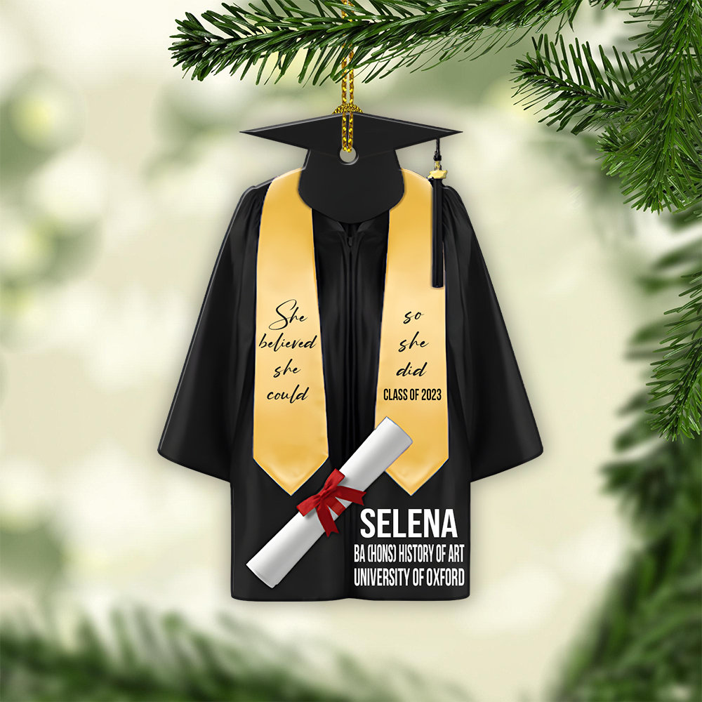 Personalized Graduation Gown Ornament