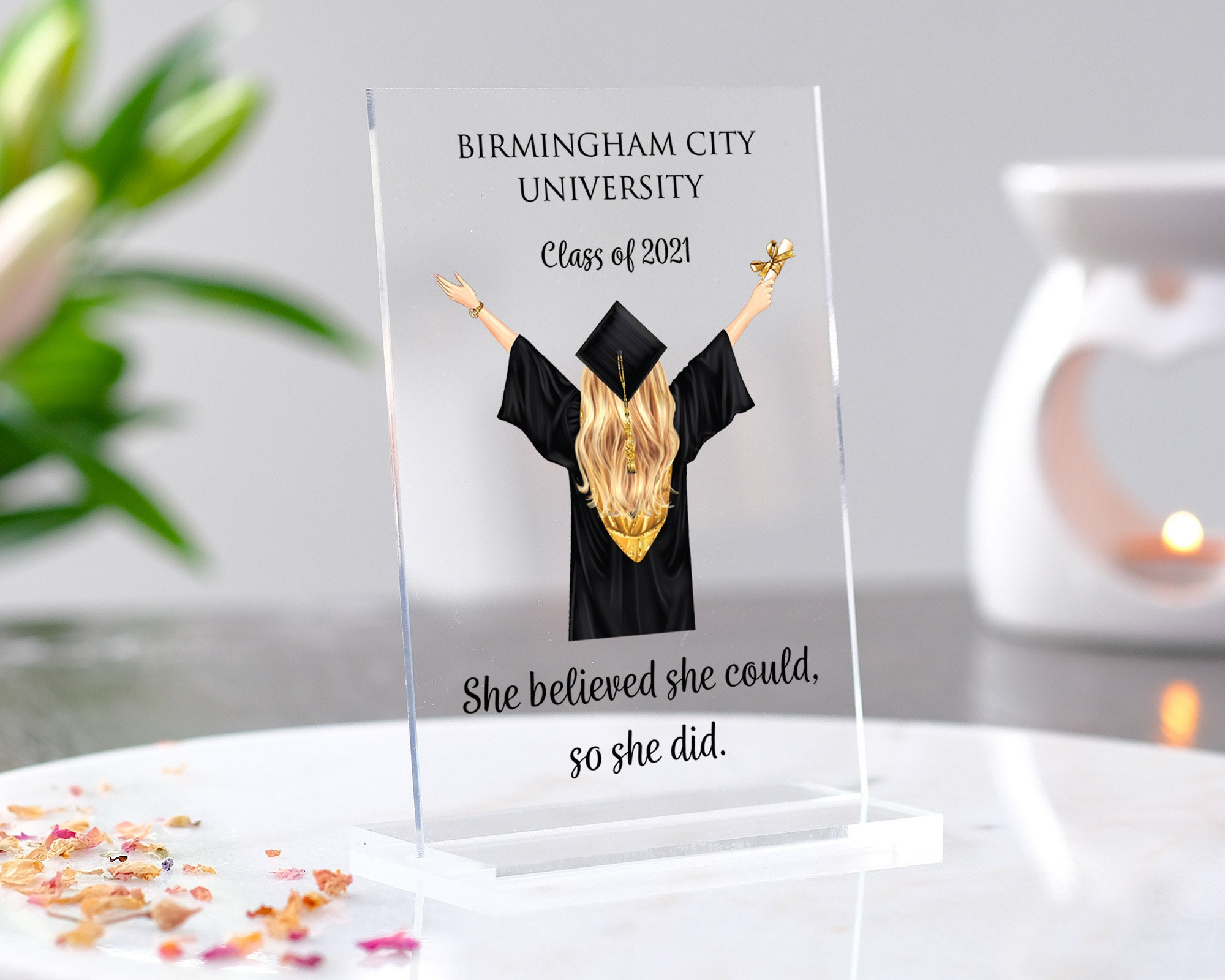 Personalised Graduation Gift New Trending Acrylic Plaque