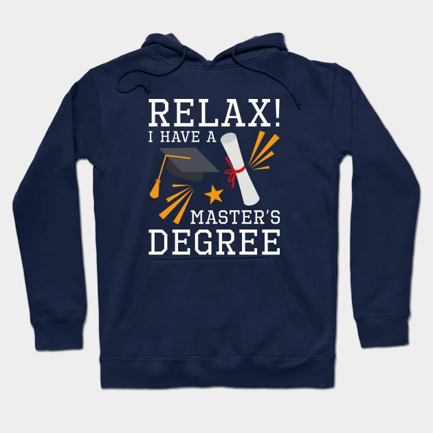 Graduated Relax Masters Degree Hoodie