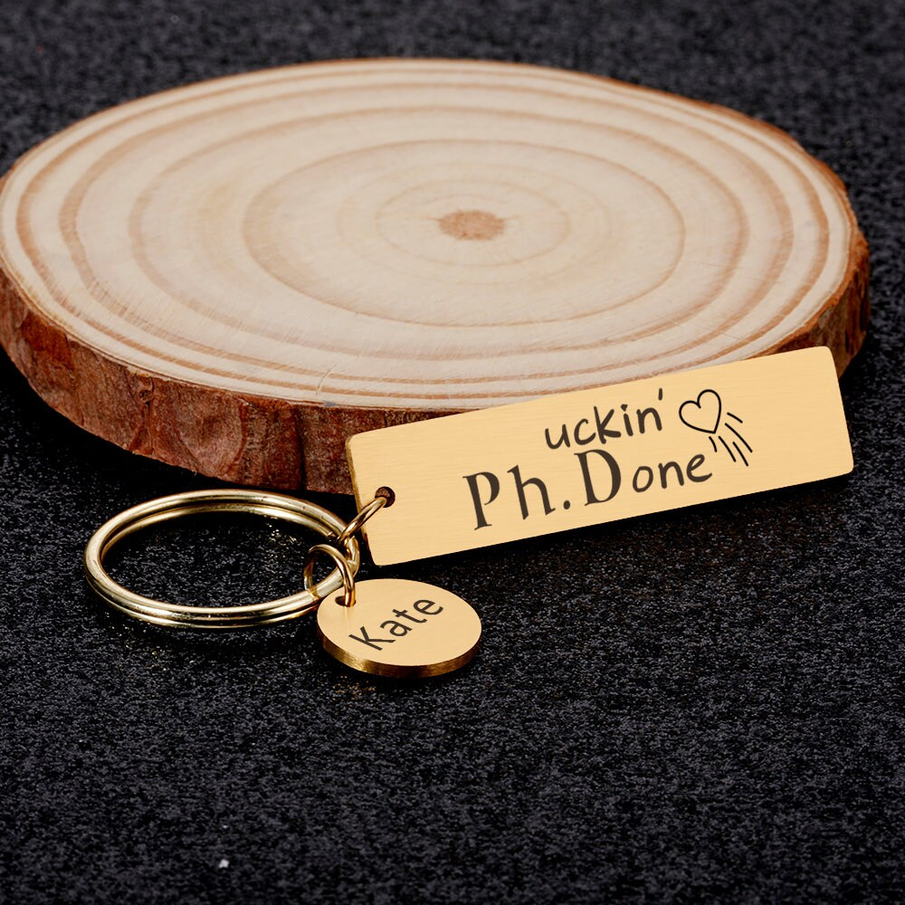 Pesonalized Graduation Doctor Graduate Keychain